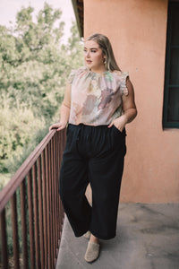 Transitions Cropped Pants In Black