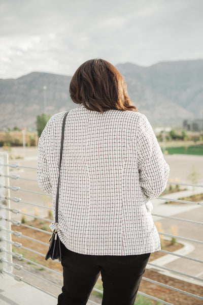 Tweedle Dee-lightful Tweed Blazer In Ivory