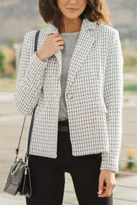 Tweedle Dee-lightful Tweed Blazer In Ivory