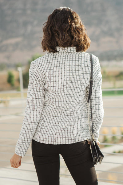 Tweedle Dee-lightful Tweed Blazer In Ivory