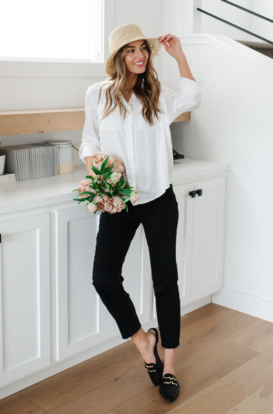 Unwavering Confidence Blouse In White