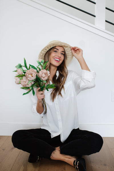 Unwavering Confidence Blouse In White