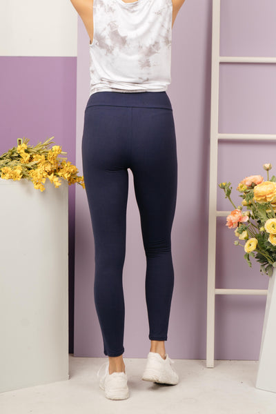 Soft As Butter Moto Leggings in Navy