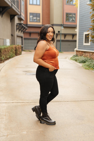 Velvet Vixen Camisole In Burnt Orange