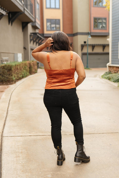 Velvet Vixen Camisole In Burnt Orange