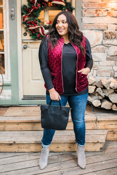 Velvet Luxury Quilted Vest