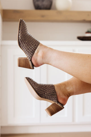 Walk With Me Woven Mules