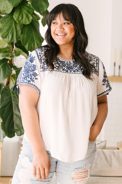 Wanderlust Embroidered Blouse