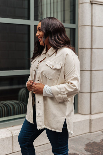 Western Calling Top in Oatmeal