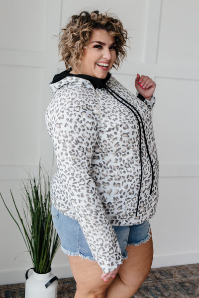 White Leopard Hoodie