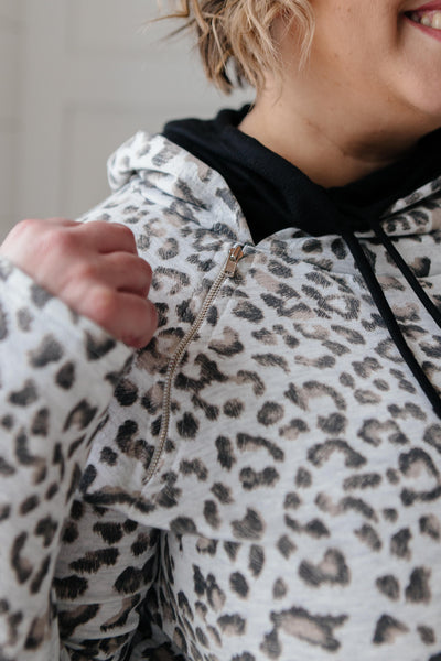 White Leopard Hoodie