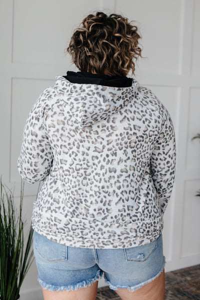 White Leopard Hoodie