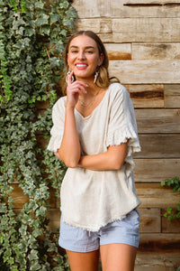 Willa Linen Top