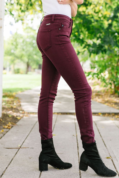 Wine And Dine Colored Jeans