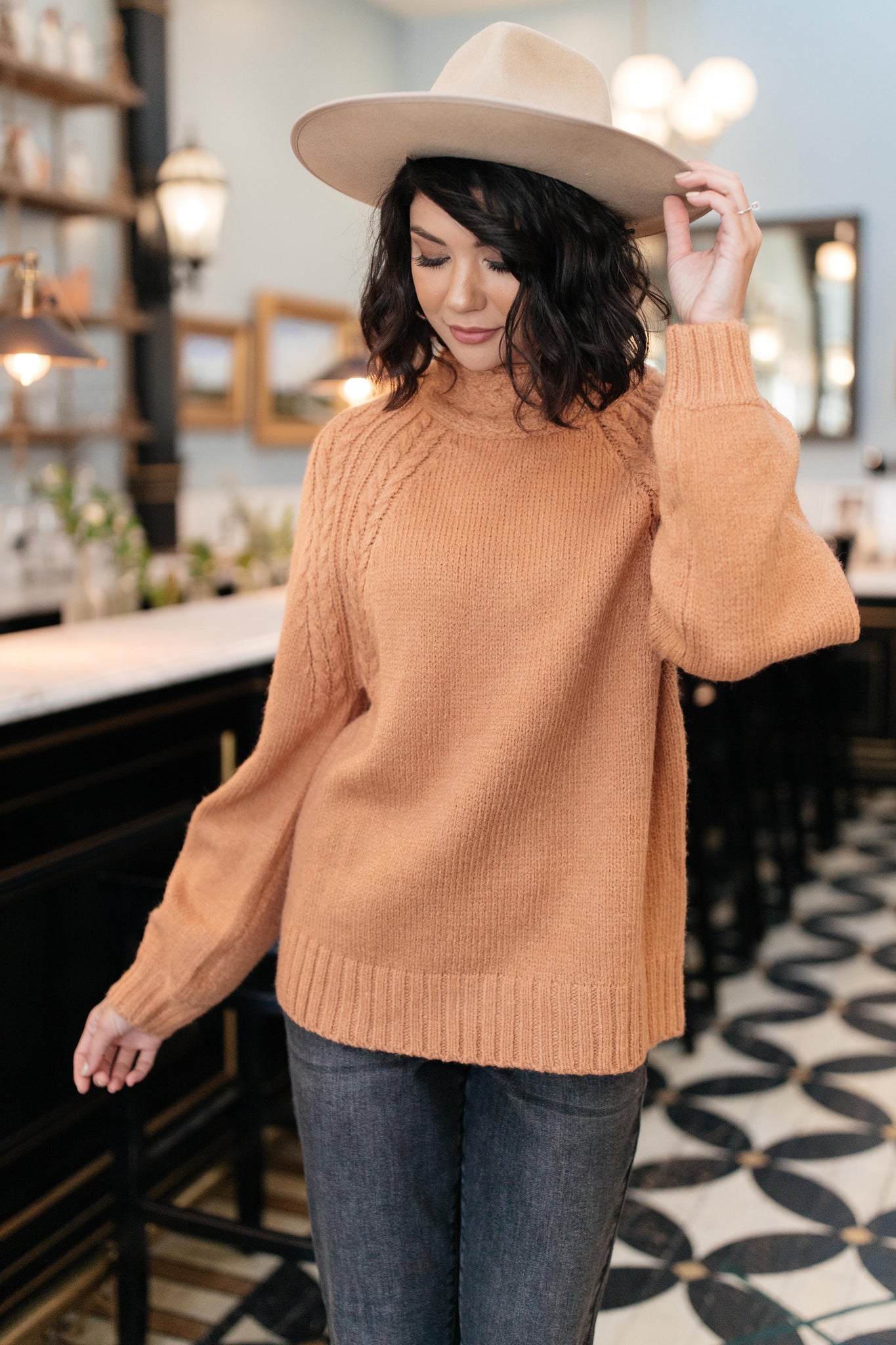 DOORBUSTER Your Favorite Knit Sweater in Carrot