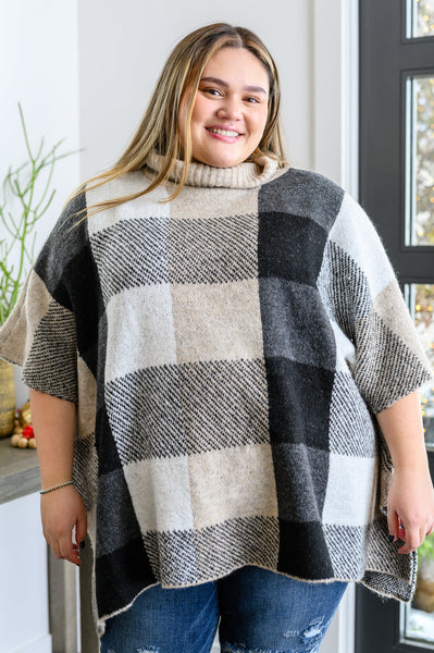 Your Next Favorite Roll Neck Sweater Poncho