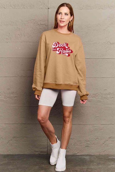 DECK THE HALLS Graphic Sweatshirt - 3 color options!