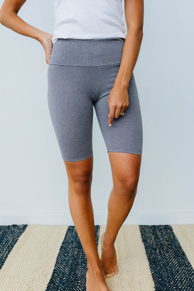 Aero Biker Shorts In Charcoal