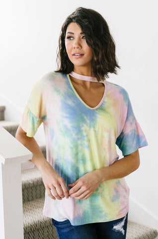 All Choked Up Tie Dye Top