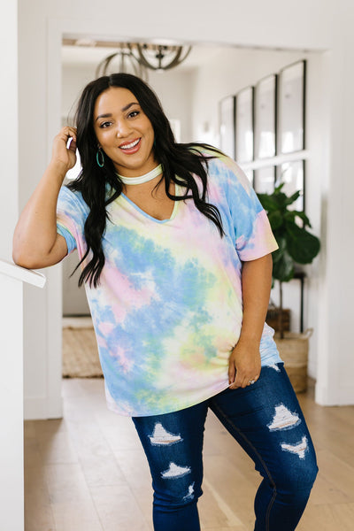 All Choked Up Tie Dye Top