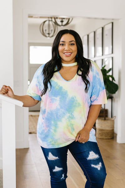 All Choked Up Tie Dye Top