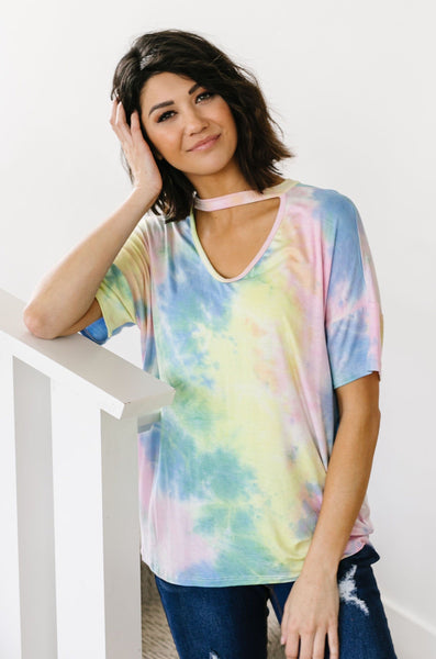 All Choked Up Tie Dye Top