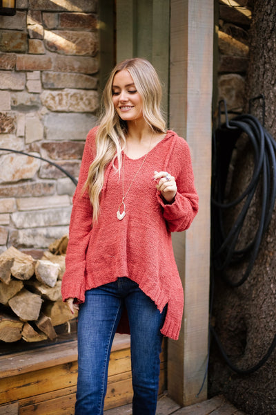 Ashlyn Hooded Fuzzy Sweater