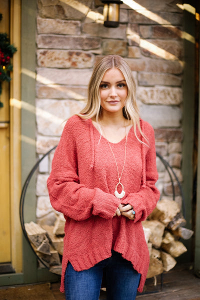 Ashlyn Hooded Fuzzy Sweater