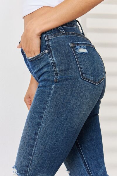 Judy Blue High Waist Distressed Skinny Jeans