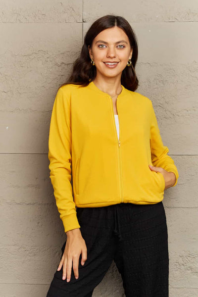 Ninexis Plaid Round Neck Long Sleeve Jacket - 4 color options!