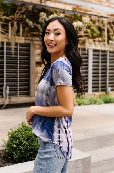 Bamboo Blues Tie Dye Top