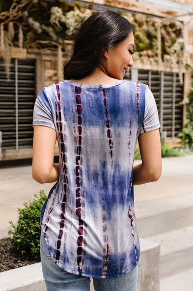 Bamboo Blues Tie Dye Top