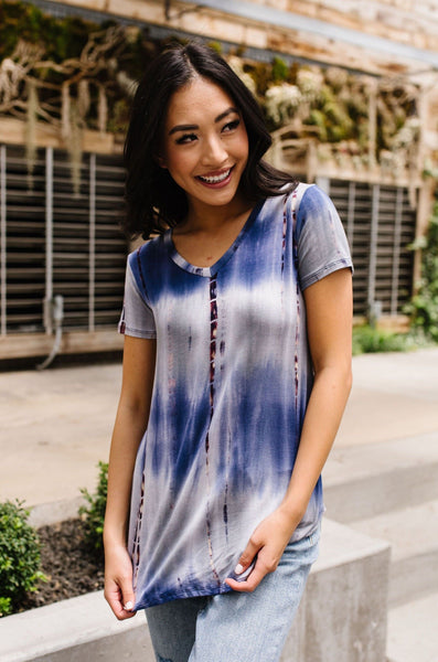 Bamboo Blues Tie Dye Top