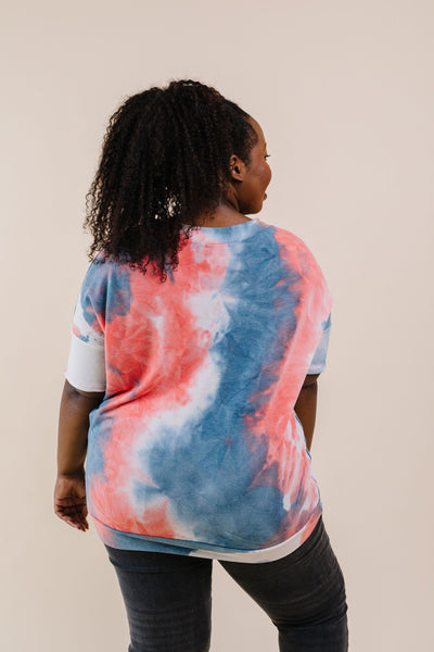 Beyond Blue Tie Dye V-Neck