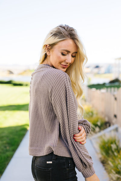 Bubble Sleeve Off The Shoulder Top