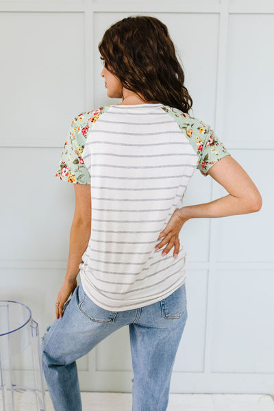 Buttons In The Herb Garden Raglan Top