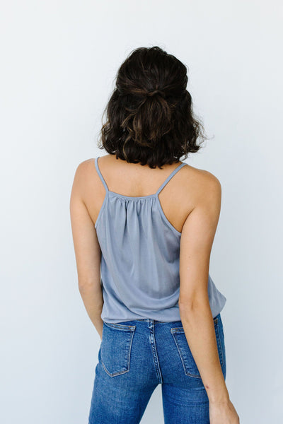 Charlize Surplice Tank In Flint