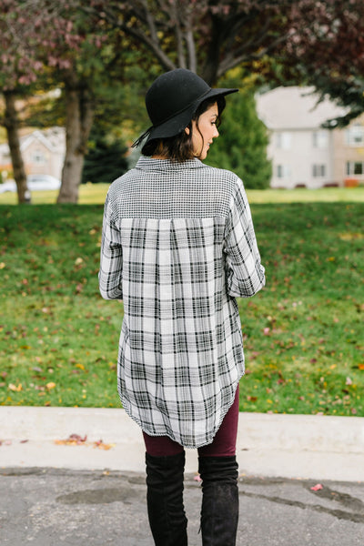 Check Mate Plaid Button-Down