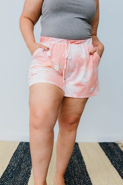 Cloudy With A Chance Of Stars Shorts In Blush