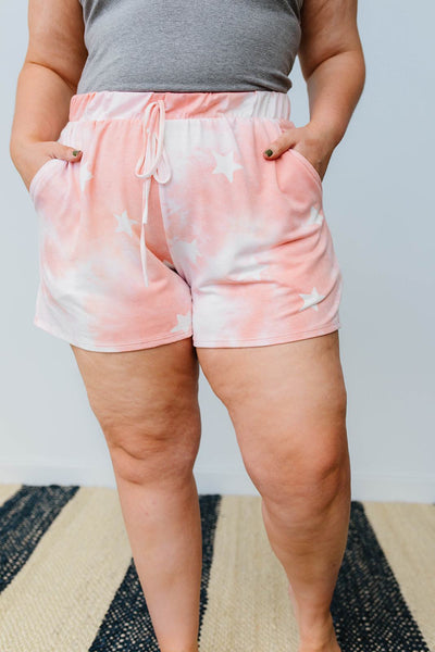 Cloudy With A Chance Of Stars Shorts In Blush