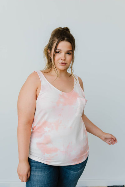 Cloudy With A Chance Of Stars Tank In Blush