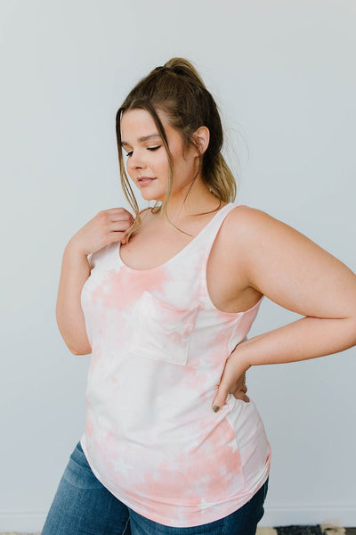 Cloudy With A Chance Of Stars Tank In Blush