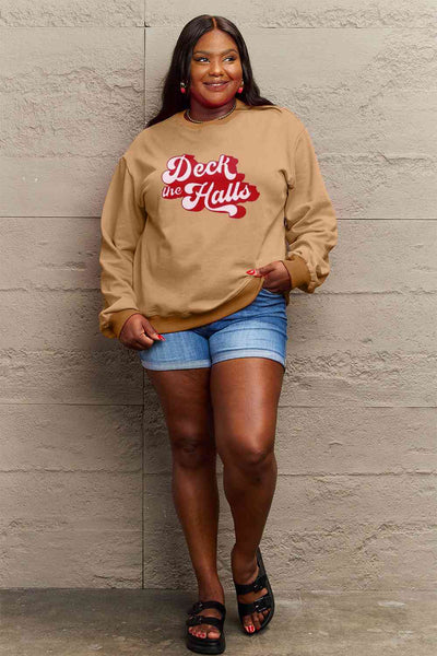 DECK THE HALLS Graphic Sweatshirt - 3 color options!