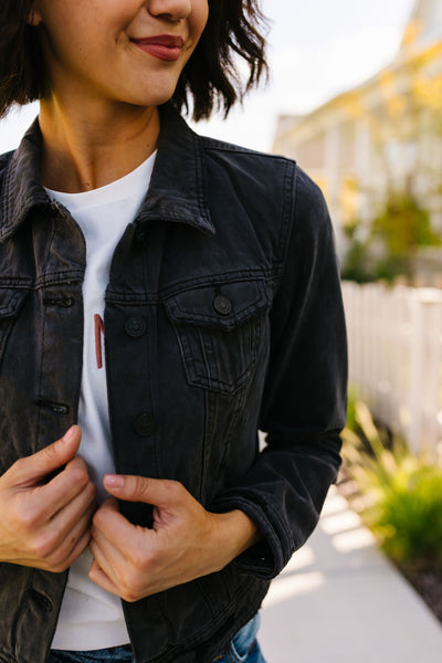 Dark + Mysterious Denim Jacket