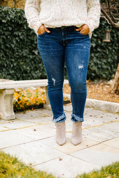 Double Trouble Fringed Jeans