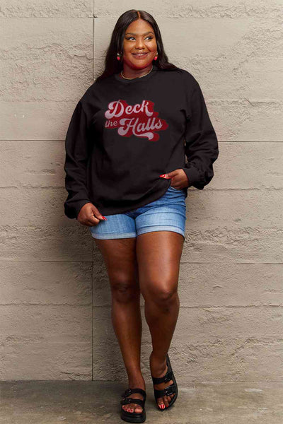 DECK THE HALLS Graphic Sweatshirt - 3 color options!