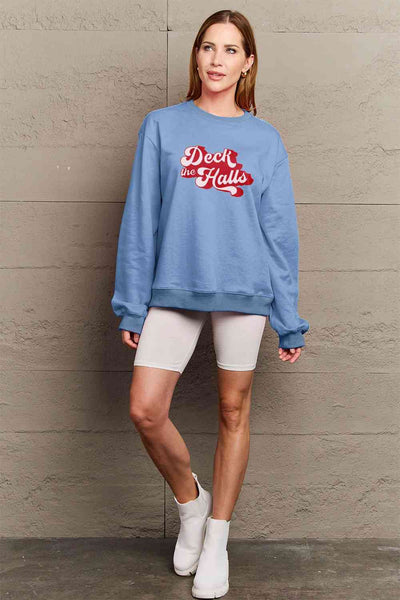 DECK THE HALLS Graphic Sweatshirt - 3 color options!