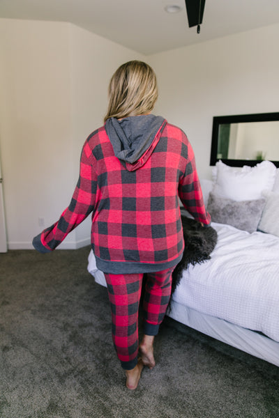 Faded Plaid Joggers