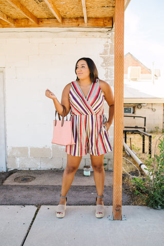 Fall Fantasy Striped Romper