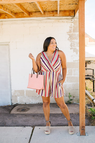 Fall Fantasy Striped Romper